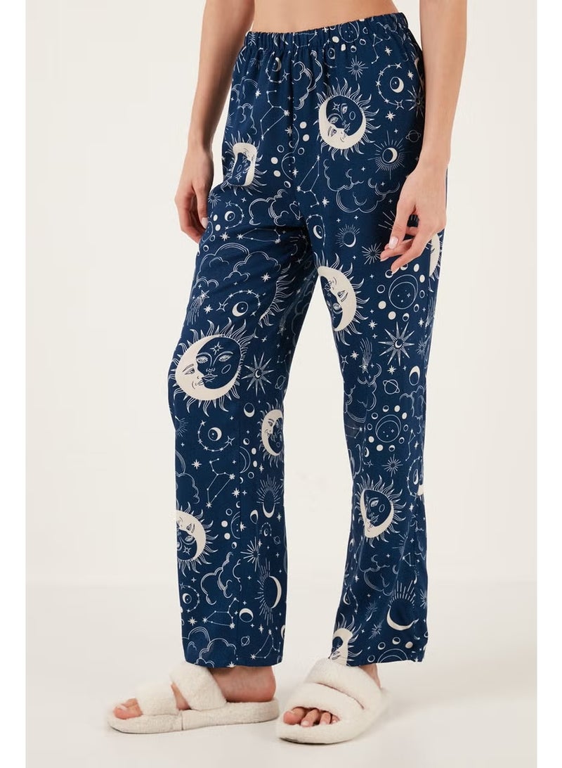 Lela Comfortable Cut Wide Leg Mono Collar Short Sleeve Pajama Set Women's Pajama Set 6110290 - Image 5